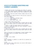 ACAS 5&period;19 TRAINING QUESTIONS AND CORRECT ANSWERS