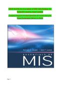 Test Bank for Essentials of MIS&comma; Fourteenth Edition by Kenneth Laudon&comma; Jane Laudon &vert; Latest Update 2026 Exam Prep Graded A&plus;
