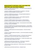MASSACHUSETTS PESTICIDE LATEST 2026 EXAM TEST QUESTIONS AND SOLUTIONS SCORED