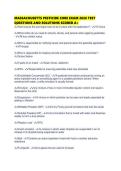 MASSACHUSETTS PESTICIDE CORE EXAM 2026 TEST QUESTIONS AND SOLUTIONS SCORED
