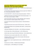 AVIATION ORDNANCE EVALUATION EXAM 2026 QUESTIONS AND SOLUTIONS SCORED