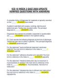 ICD 10 WEEK 2 QUIZ 2026 UPDATE  VERIFIED QUESTIONS WITH ANSWERS 