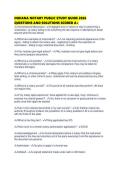 INDIANA NOTARY PUBLIC STUDY GUIDE 2026 QUESTIONS AND SOLUTIONS SCORED