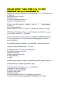 INDIANA NOTARY PUBLIC CORE EXAM 2026 TEST QUESTIONS AND SOLUTIONS SCORED