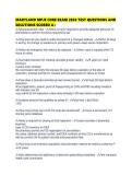 MARYLAND MPJE CORE EXAM 2026 TEST QUESTIONS AND SOLUTIONS SCORED