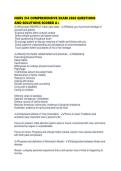 NURS 314 COMPREHENSIVE EXAM 2026 QUESTIONS AND SOLUTIONS SCORED