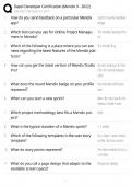 Rapid Developer Certification &lpar;Mendix 9&rpar; &sol; Score 100&percnt; &sol; 2024-2025 Update &sol; Exam Study Guide