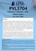 PVL3704 Assignment 1 &lpar;ANSWERS&rpar; Semester 1 2026 - DISTINCTION GUARANTEED