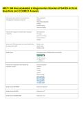 NR571&colon; W4 Musculoskeletal & Integumentary Disorders UPDATED ACTUAL  Questions and CORRECT Answers