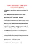 FACS 455 FINAL EXAM REVIEW WITH COMPLETE SOLUTIONS 