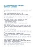 FL DRIVER ED QUESTIONS AND CORRECT ANSWERS