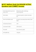 NR 571 Final Exam Study Guide UPDATED ACTUAL  Questions and CORRECT Answers 