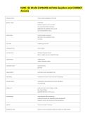 NURS 122 EXAM 2 UPDATED ACTUAL Questions and CORRECT  Answers