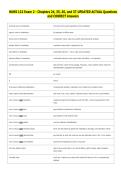 NURS 122 Exam 2 - Chapters 24&comma; 35&comma; 36&comma; and 37 UPDATED ACTUAL Questions  and CORRECT Answers