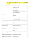 NUR 122&colon; Exam 1 UPDATED ACTUAL Questions and CORRECT  Answers 