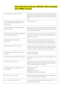 NUR 122 &lpar;Final Exam&rpar; Review UPDATED ACTUAL Questions  and CORRECT Answers