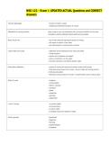 NSG 122 - Exam 1 UPDATED ACTUAL Questions and CORRECT  Answers
