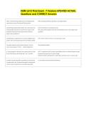 NURS 6512 Final Exam -7 Versions UPDATED ACTUAL  Questions and CORRECT Answers