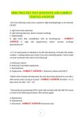 NBRC Practice Test Questions and Verified Correct Answers &ndash; Comprehensive Study Guide