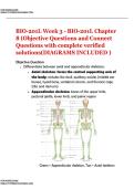 BIO-201L Week 3 &vert; BIO-201L Chapter 8&vert; &lpar;Objective Questions and Connect Questions with complete verified solutions&vert; &lpar;DIAGRAMS INCLUDED &rpar; 