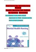Introductory Mental Health Nursing 5th Edition Test Bank 2026 &vert; Cynthia Kincheloe Complete Questions and Verified Answers