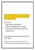 WGU D458 Introduction to Systems Thinking for Health Professionals TASK 2 &lpar;PASSED ON THE FIRST ATTEMPT&rpar;&period;pdf