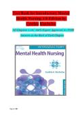 Introductory Mental Health Nursing 5th Edition Test Bank 2026 &vert; Cynthia Kincheloe Complete Questions and Verified Answers
