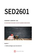 SED2601 ASSIGNMENT 2 2026