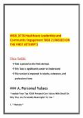 WGU D776 Healthcare Leadership and Community Engagement TASK 2 &lpar;PASSED ON THE FIRST ATTEMPT&rpar;&period;pdf