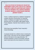 WGU D333 ETHICS IN TECHNOLOGY OBJECTIVE  ASSESSMENT EXAM LATEST 2026 ACTUAL VERIFIED  EXAM WITH COMPLETE QUESTIONS AND CORRECT  DETAILED ANSWERS &lpar;100&percnt; VERIFIED ANSWERS&rpar;  &vert;ALREADY GRADED A&plus;&vert; &vert;&vert;PROFESSOR VERIFIED&vert;&vert;  &vert;&vert;NEWEST EXAM&excl;&excl;&excl;&vert;&vert; 
