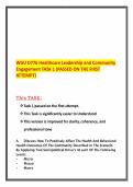 WGU D776 Healthcare Leadership and Community Engagement TASK 1 &lpar;PASSED ON THE FIRST ATTEMPT&rpar;&period;pdf