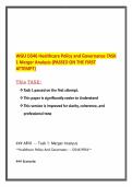 WGU D546 Healthcare Policy and Governance TASK 1 Merger Analysis &lpar;PASSED ON THE FIRST ATTEMPT&rpar;&period;pdf