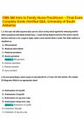 CMN 568 Intro to Family Nurse Practitioner &ndash; Final Exam Complete Guide &lpar;Verified Q&A&comma; University of South Alabama&rpar;&period;pdf