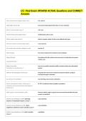 CC- Final Exam UPDATED ACTUAL Questions and CORRECT   Answers