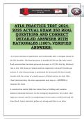 ATLS PRACTICE TEST 2024- 2025 ACTUAL EXAM 250 REAL QUESTIONS AND CORRECT DETAILED ANSWERS WITH RATIONALES &lpar;100&percnt; VERIFIED ANSWERS&rpar;