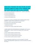 IAHSS BASIC TRAINING FOR HEALTHCARE SECURITY OFFICERS COMPLETE EXAM LATEST VERSION 2026-2027 QUESTIONS AND 100- Verified ANSWERS&period;pdf