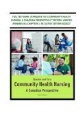 FULL TEST BANK- STAMLER & YIU'S COMMUNITY HEALTH NURSING&colon; A CANADIAN PERSPECTIVE 6TH EDITION- VERIFIED ANSWERS ALL CHAPTERS 1- 34&vert; LATEST EDITION 2026&sol;27