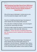 HMX Physiology Exam Most Recent Exam 2026 Actual  Complete Real Verified Exam Questions And Correct  Answers &lpar;Verified Answers&rpar; Already Graded A&plus; &sol;  Newest Exam&excl;&excl;&excl;
