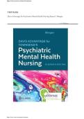 Davis Advantage for Townsend&rsquo;s Psychiatric Mental Health Nursing 11th Edition Test Bank 2026 &vert; Morgan Verified Questions and Answers