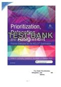 Test Bank for Prioritization&comma; Delegation&comma; and Assignment&colon; Practice Exercises for the NCLEX Examination 4th Edition by Linda A&period; LaCharity&vert;&vert;ISBN&colon;9780323498289