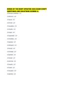 BONES OF THE BODY UPDATED 2026 EXAM SCRIPT QUESTIONS AND SOLUTIONS SCORED 