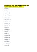 BONES OF THE BODY COMPREHENSIVE EXAM 2026 QUESTIONS AND SOLUTIONS SCORED