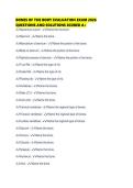 BONES OF THE BODY EVALUATION EXAM 2026 QUESTIONS AND SOLUTIONS SCORED