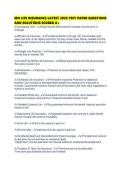 MN LIFE INSURANCE LATEST 2026 TEST PAPER QUESTIONS AND SOLUTIONS SCORED