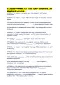 MAR 3203 UPDATED 2026 EXAM SCRIPT QUESTIONS AND SOLUTIONS SCORED