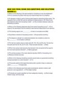 MAR 3203 FINAL EXAM 2026 QUESTIONS AND SOLUTIONS SCORED 