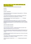 MAR 3203 LATEST 2026 TEST PAPER QUESTIONS AND SOLUTIONS SCORED 