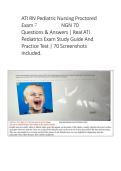 RN ATI Pediatric Proctored Exam 70 Questions And Correct Detailed Answers 2026 Version