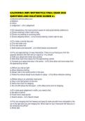CALIFORNIA DMV MOTORCYCLE FINAL EXAM 2026 QUESTIONS AND SOLUTIONS SCORED 