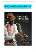 TEST BANK FOR ANATOMY AND PHYSIOLOGY THE UNITY OF FORM AND FUNCTION 10TH EDITION BY KENNETH SALADIN CHAPTER 1-29 UPDATED 2026 